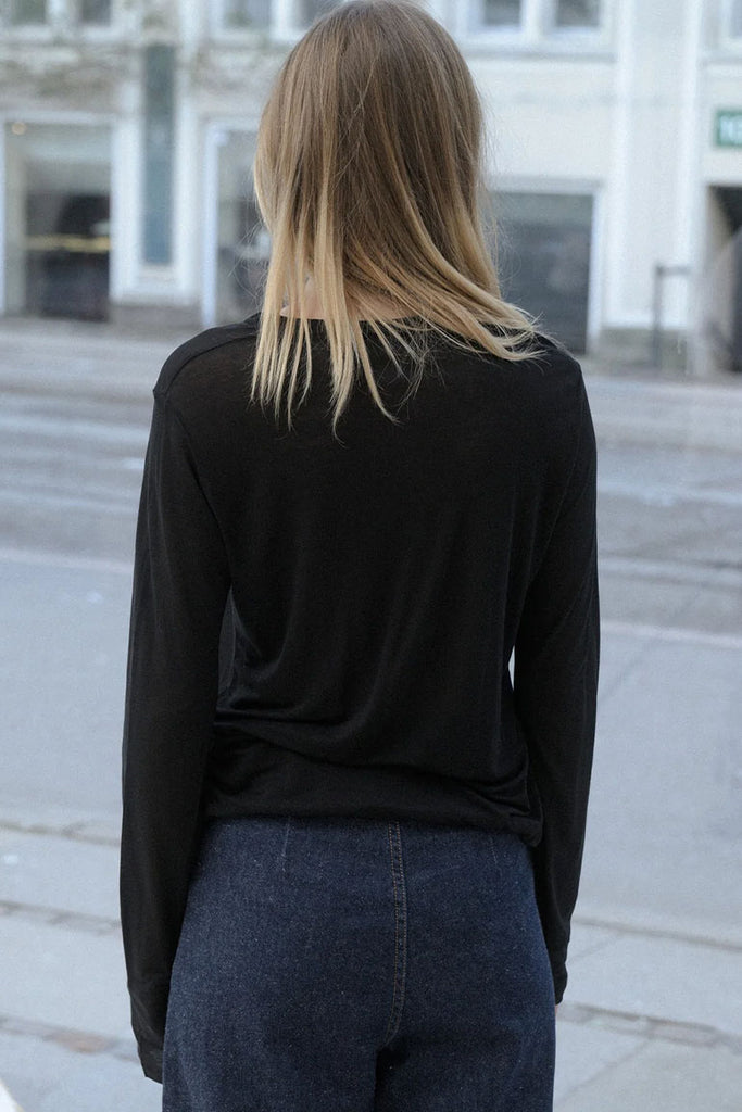 Bamboo Long Sleeve T-Shirt - Black