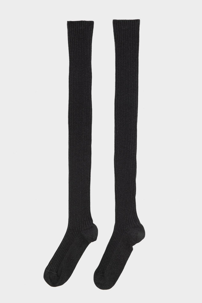 Overknee Socks - Black Melange