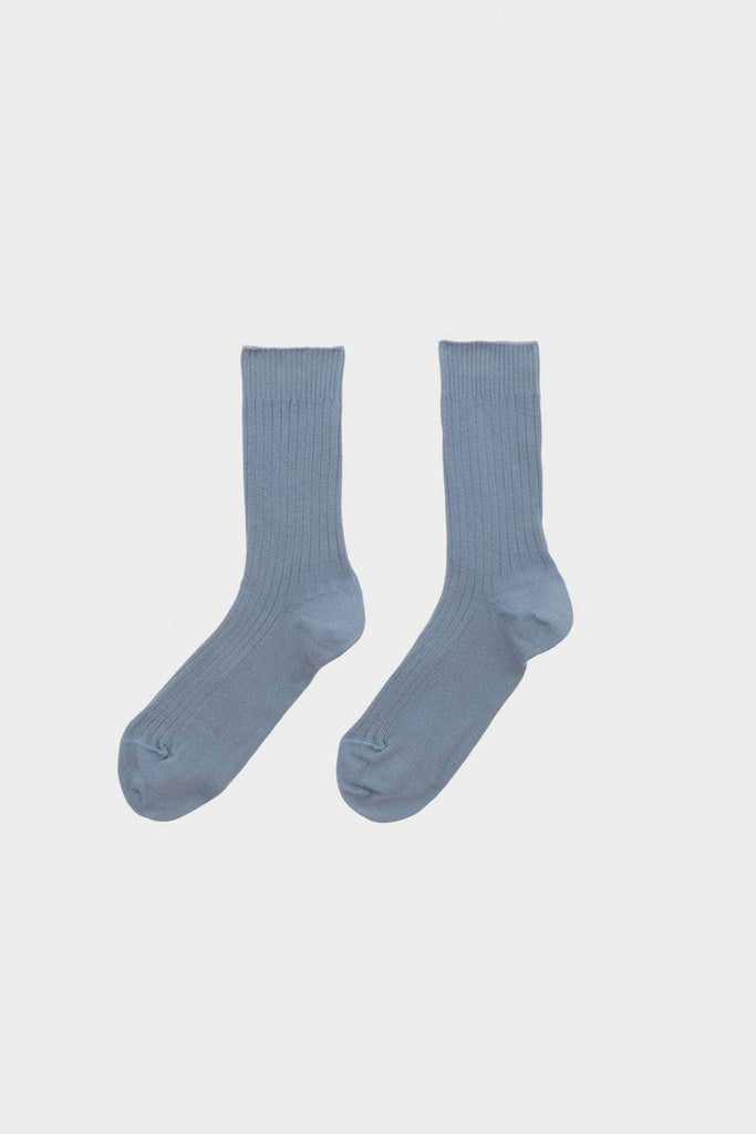 Rib Ankle Socks - Korai Blue
