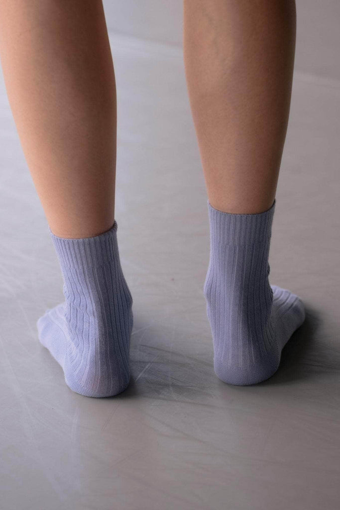 Rib Ankle Socks - Korai Blue