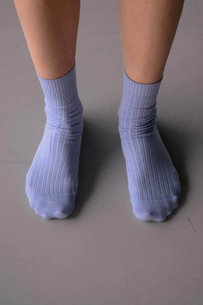 Rib Ankle Socks - Korai Blue