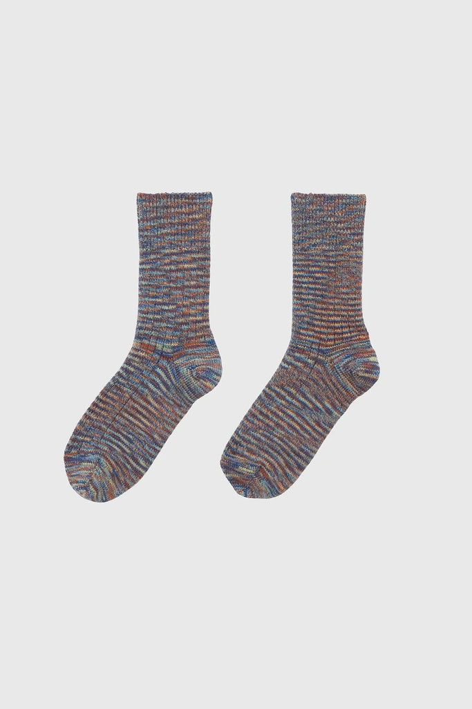 Twisted Over Ankle Socks -Multi