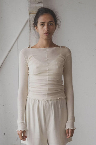 Pama Long Sleeve Top - Off White