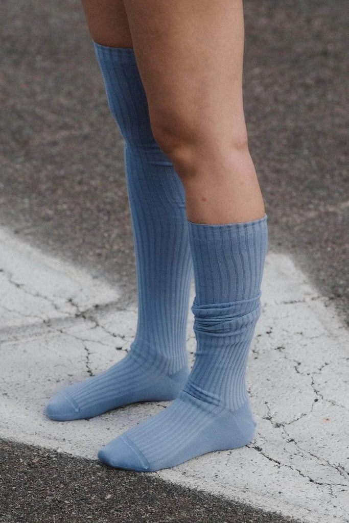 Over Knee Socks - Helm Blue