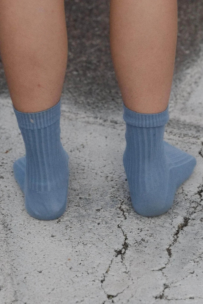 Rib Ankle Socks - Helm Blue