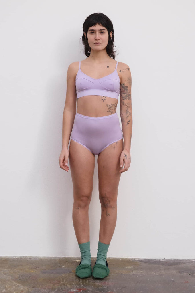 High Waist Bell Pants - One Purple