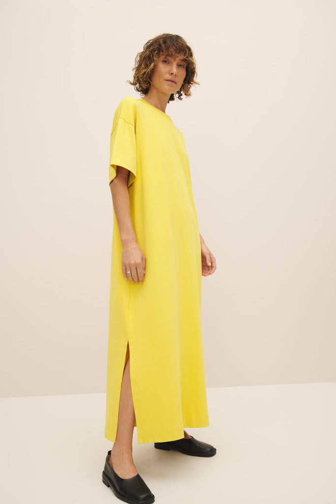 Boxy T-Shirt Dress - Daffodil