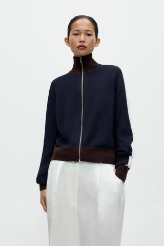 Merino Wool Sporty Cardigan