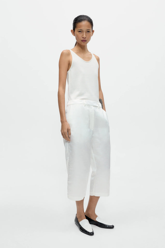 Merino Wool Tank Top - White