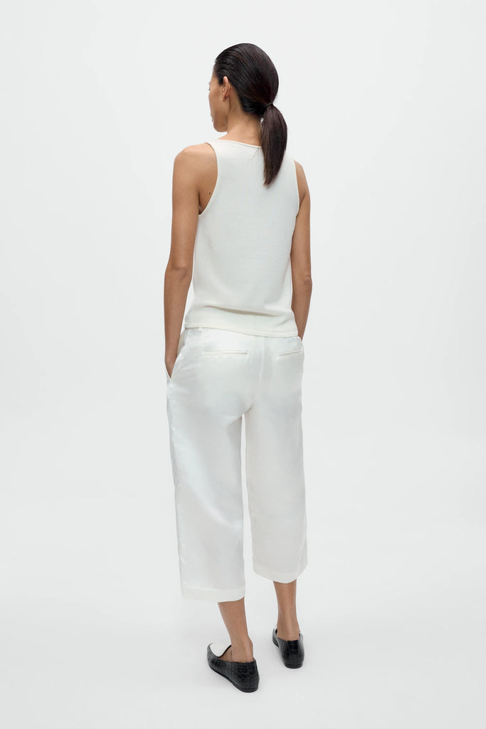 Merino Wool Tank Top - White