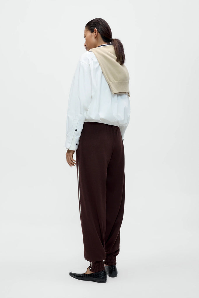 Organic Cotton Sporty Pants - Brown