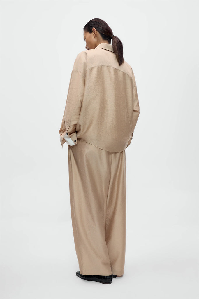Oversized Shirt - Beige