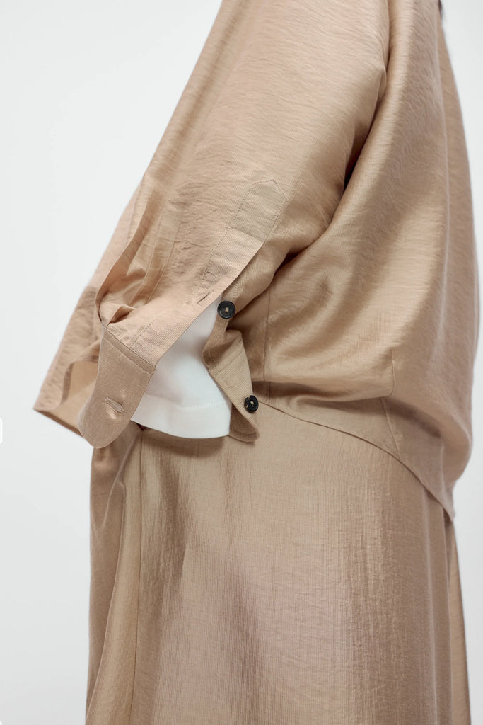 Oversized Shirt - Beige