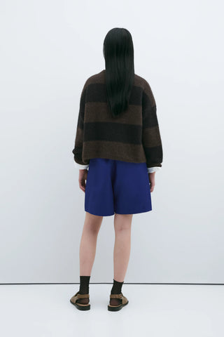 Baby Alpaca Cardigan Bicolour - Brown/Black