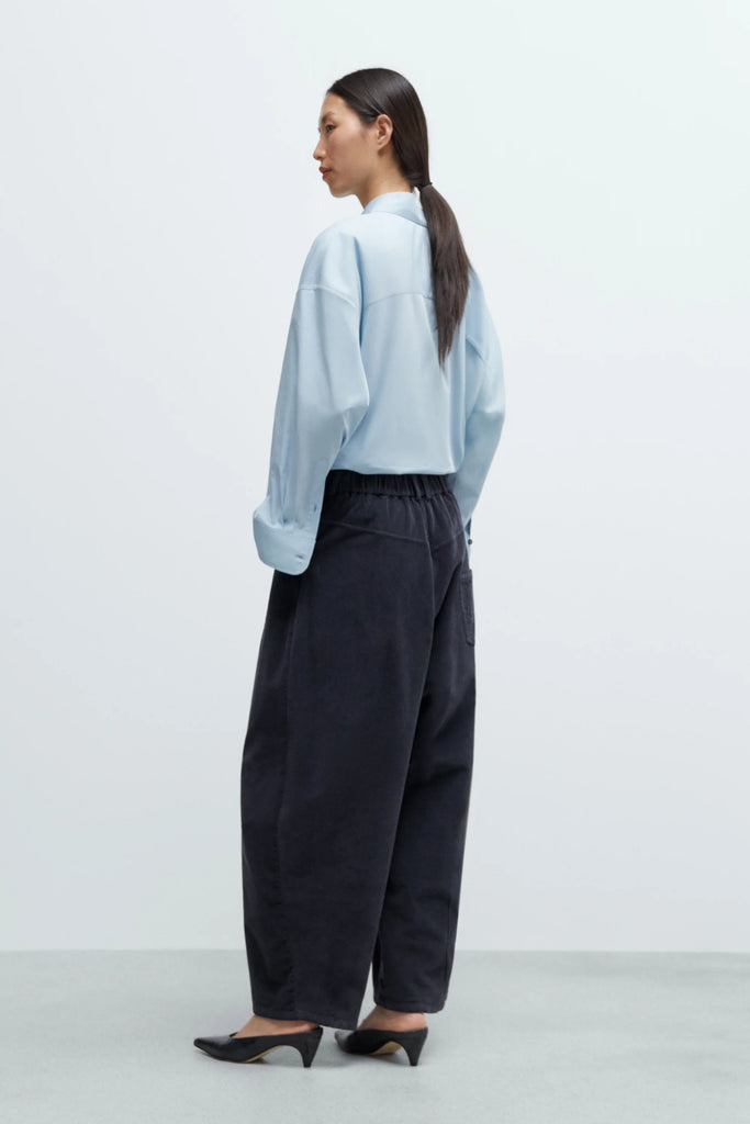 Corduroy Baggy Pants - Dusty Blue