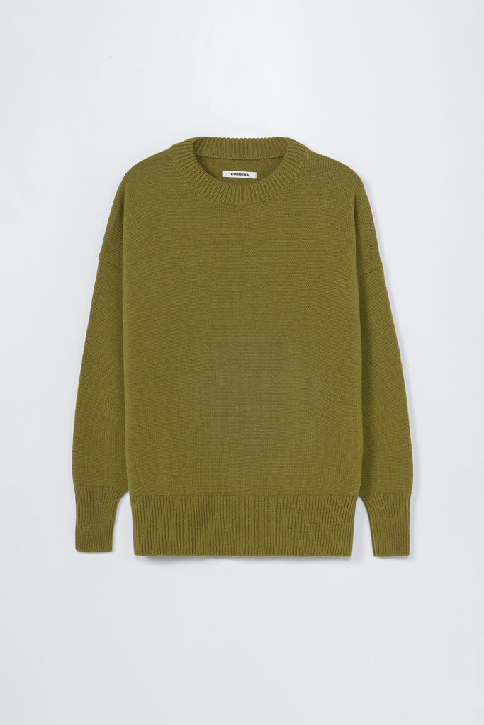 Merino Wool Oversized Sweater - Woodbine