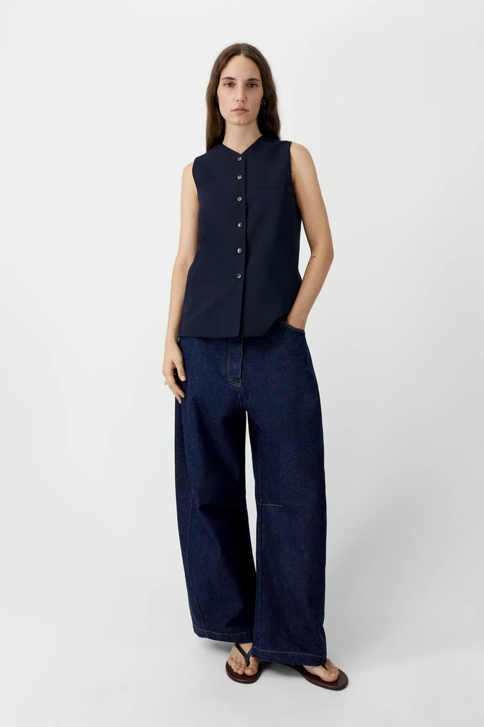 Tailored Vest - Navy