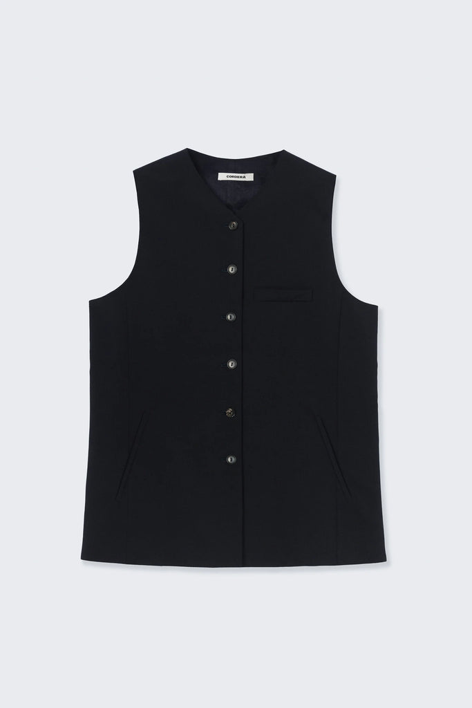 Tailored Vest - Navy