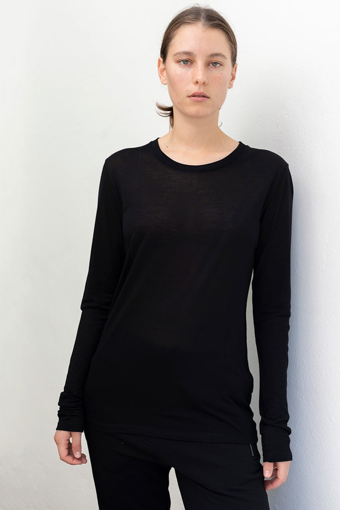 Bamboo Long Sleeve T-Shirt - Black