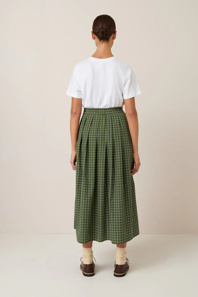 Flora Skirt - Forest Grid