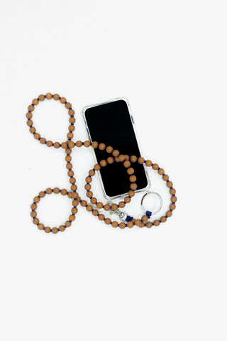 Handykette Phone Necklace - Mocca/Navy