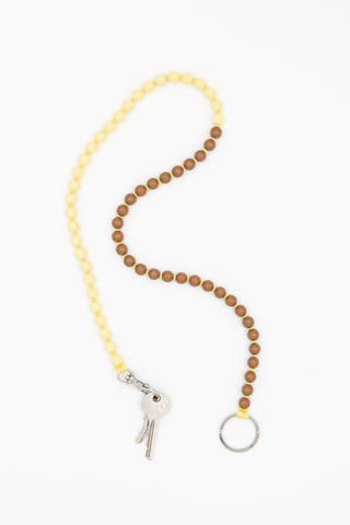 Perlen Long Keyholder - Butter/Mocca