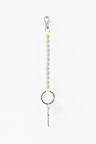 Perlen Short Keyholder - Light Grey/Neon Yellow