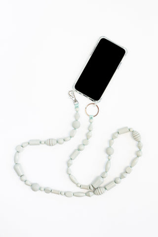 Handykette Phone Necklace - Bunter Mix Light Grey