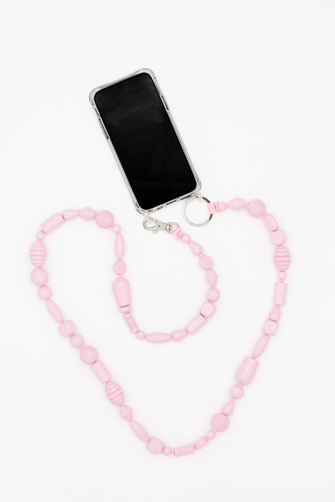 Handykette Phone Necklace - Bunter Mix Pastel Rose