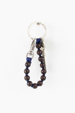Perlen Short Keyholder - Brown/Dark Blue