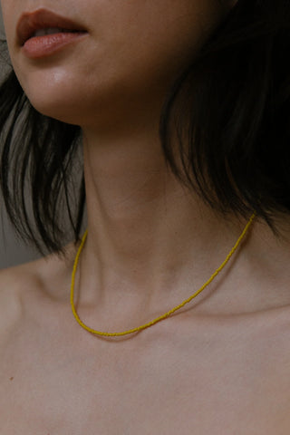 Paisley Necklace - Yellow