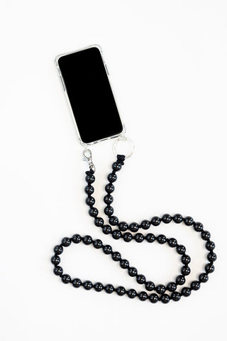 Big Handykette Phone Necklace - Black/Black