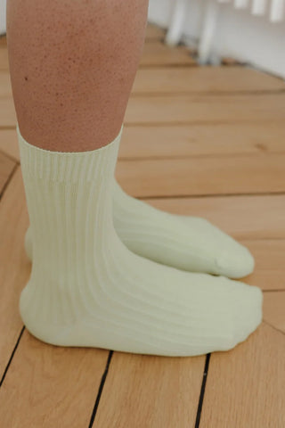 Rib Ankle Socks - Lima