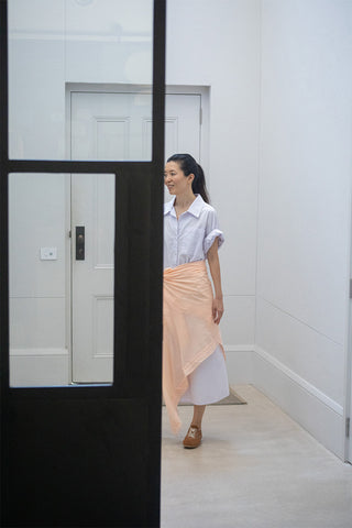 Organic Cotton Sarong - Apricot Cloud