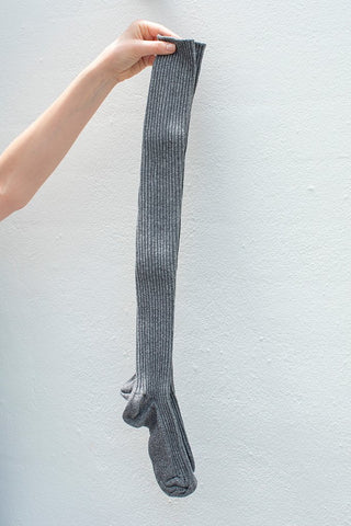 Over Knee Socks - Grey melange