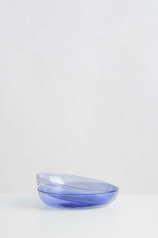 Two Glass Plates - Azure