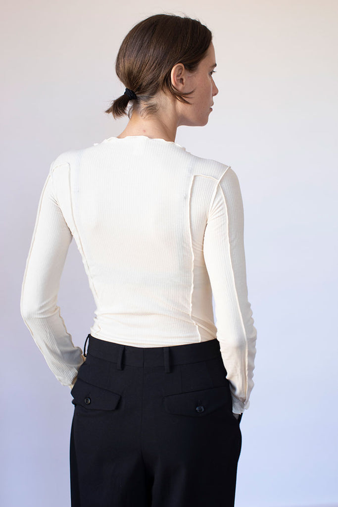 Omata Long Sleeve T-Shirt - Off White
