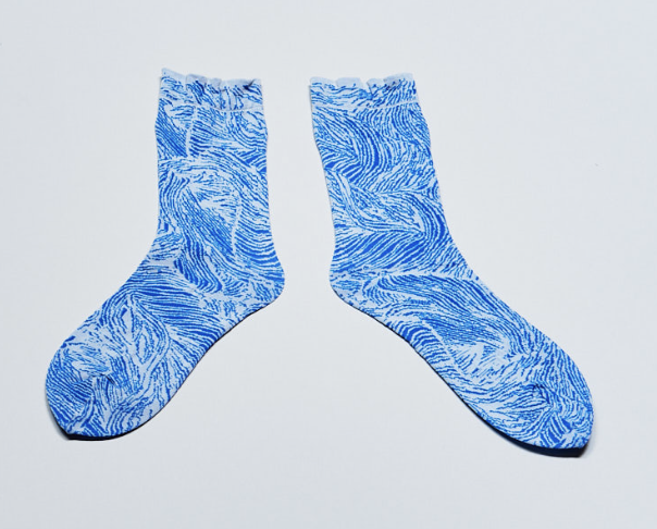 Bread Socks -  Blue