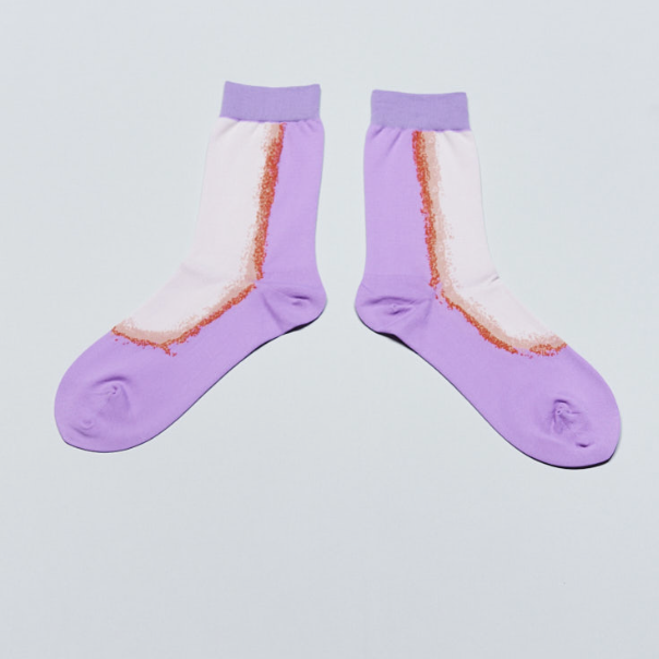 Meanwhile Socks - Purple