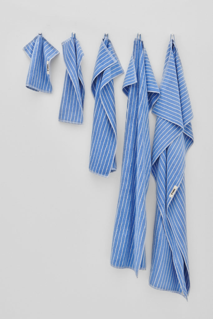 Bath Towel - Clear Blue Stripes